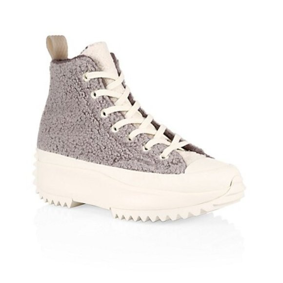 *NEW* Converse Run Star Hike Sherpa Sneakers - Picture 1 of 12